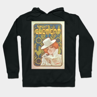 Cycles Clement - Vintage Bicycle Poster from 1900 Hoodie